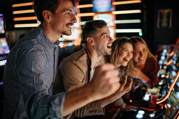 Mobile phone showing live baccarat table interface